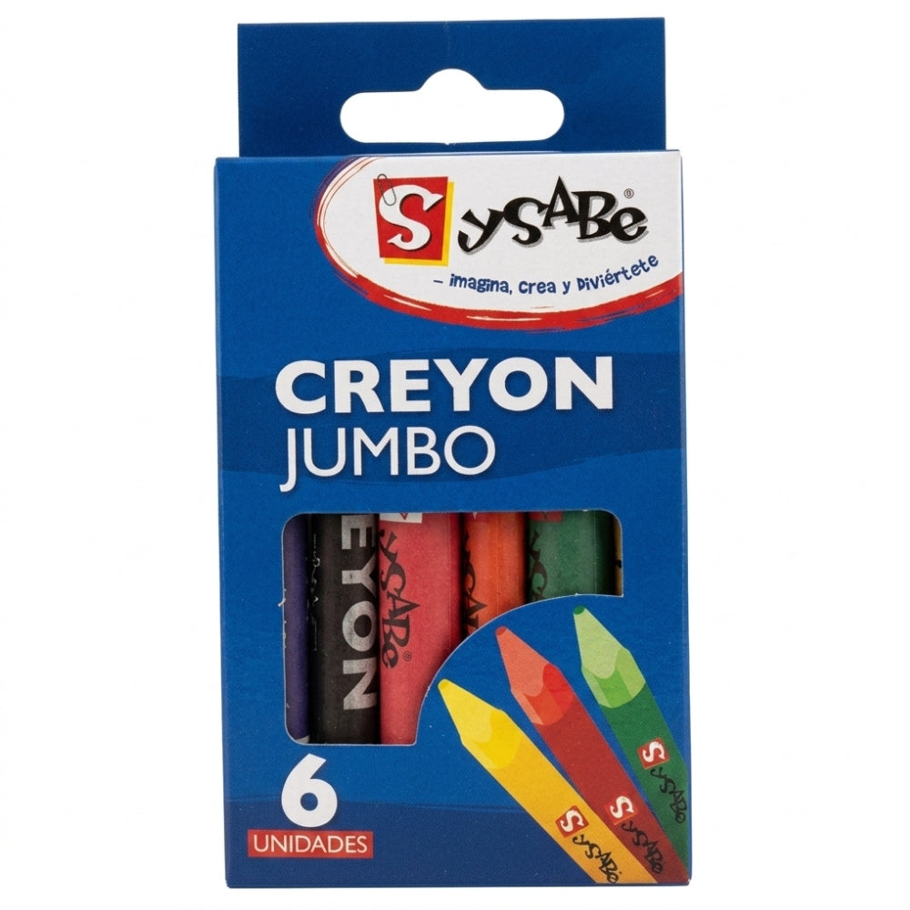 Sysabe Creyones De Cera Jumbo 6Und