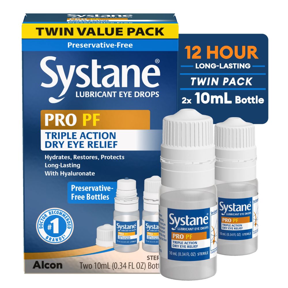 Systane PRO PF Gotas Lubricantes Para Ojos Secos (2 x 10 mL)