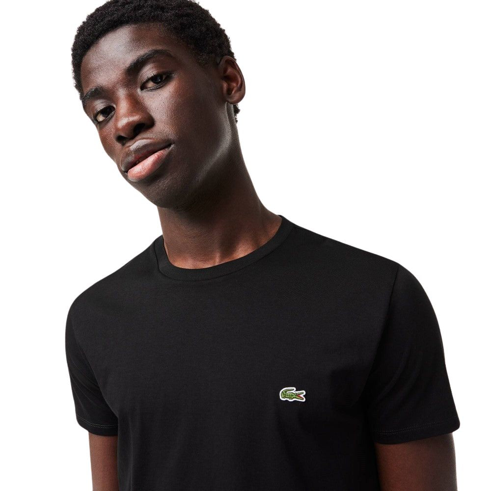 Lacoste T-Shirt Negra Para Caballero