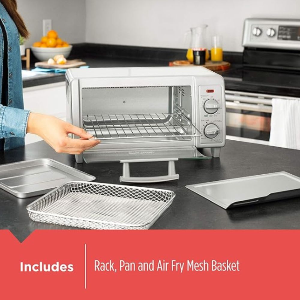 Black+Decker™ Horno tostador Crisp 'N Bake™ Air Fry de 4 rebanadas