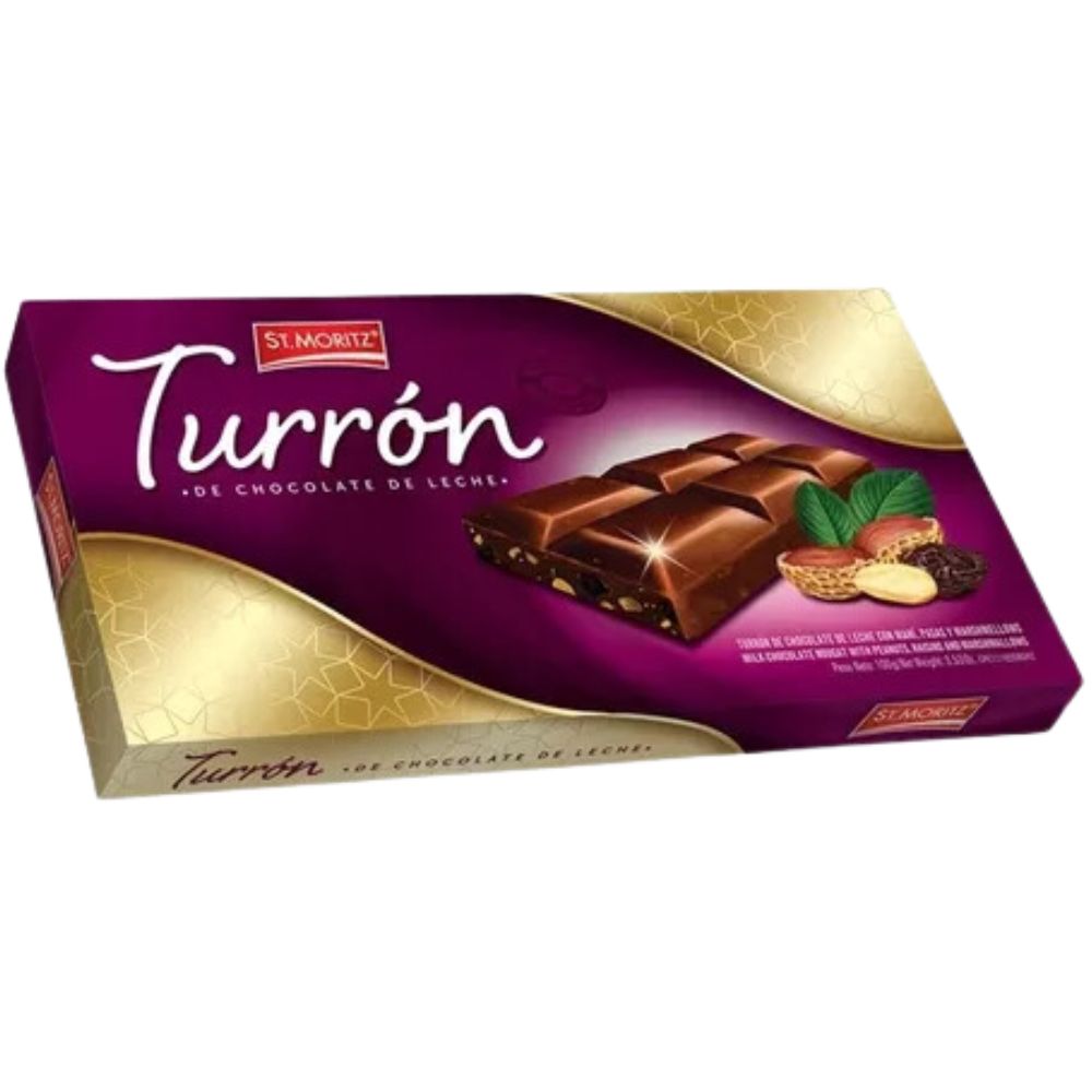 St. Moritz Turron Mixto Chocolate de Leche 100gr