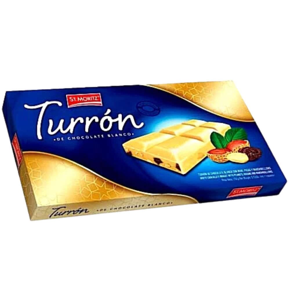 St. Moritz Turron Mixto Chocolate Blanco 100gr