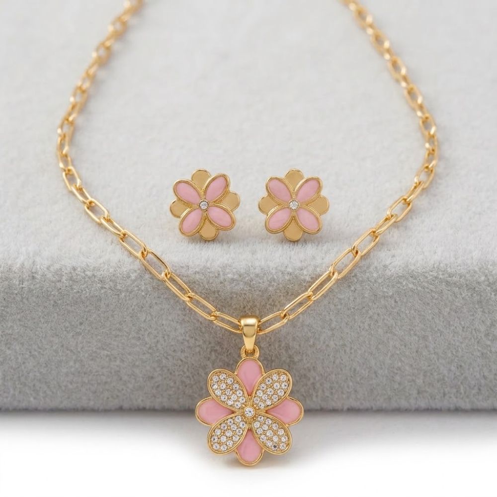 Tahari Set de Accesorios Pink Petals of Charm