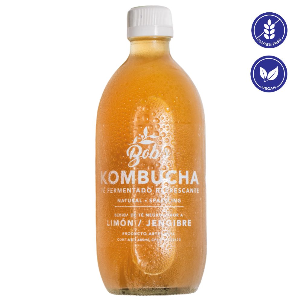 Te Bob's Kombucha Limon Jenjibre 485 ml