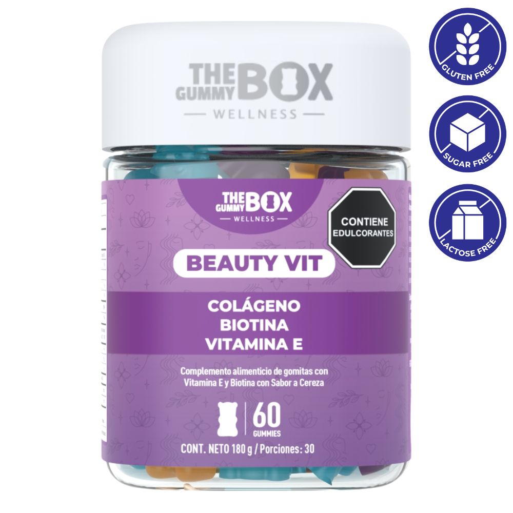 The Box Gummy Gomas De Gelatina Beauty Vit 60Und