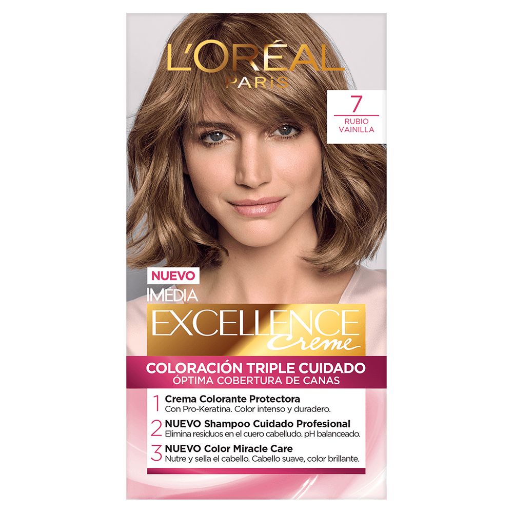 Tinte L'Oreal Excellence Creme 7 Rubio