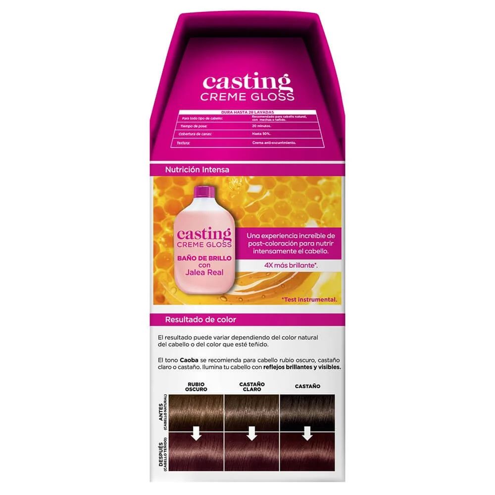 Tinte Loreal Casting Creme Gloss Sin Amoniaco Nro. 550 Caoba