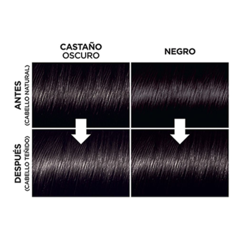 Tinte Loreal Casting Creme Gloss Sin Amoniaco Nro. 100 Negro Rico
