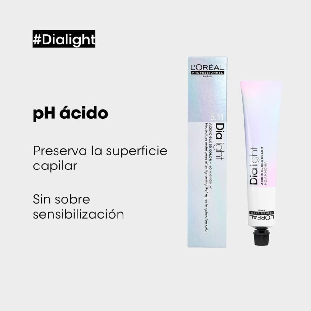 Tinte Loreal Coloracion Dia Light 10.21 Milkshake Rubio Platino Irisado Ceniza. Sin Amoniaco 50 mL