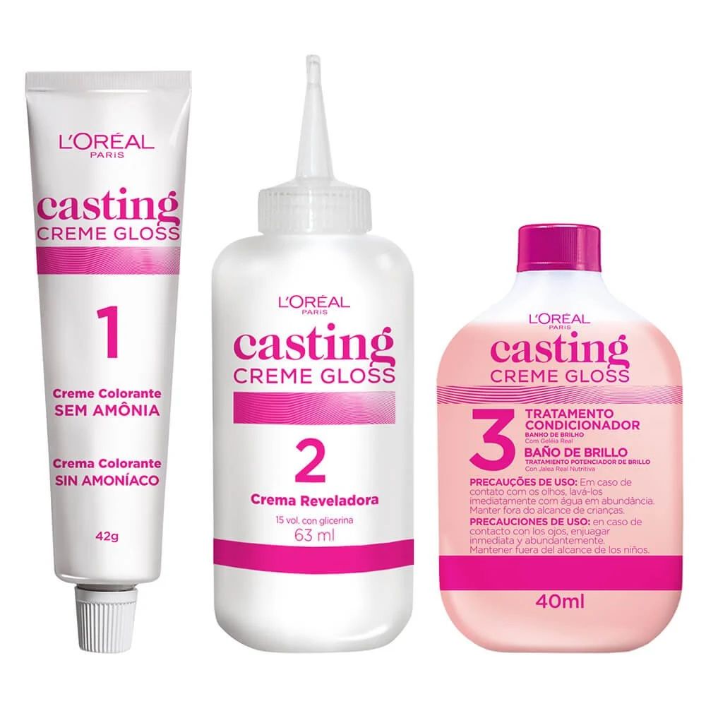 Tinte L'oreal Casting Creme Gloss Sin Amoniaco Nro. 500 Castaño Claro
