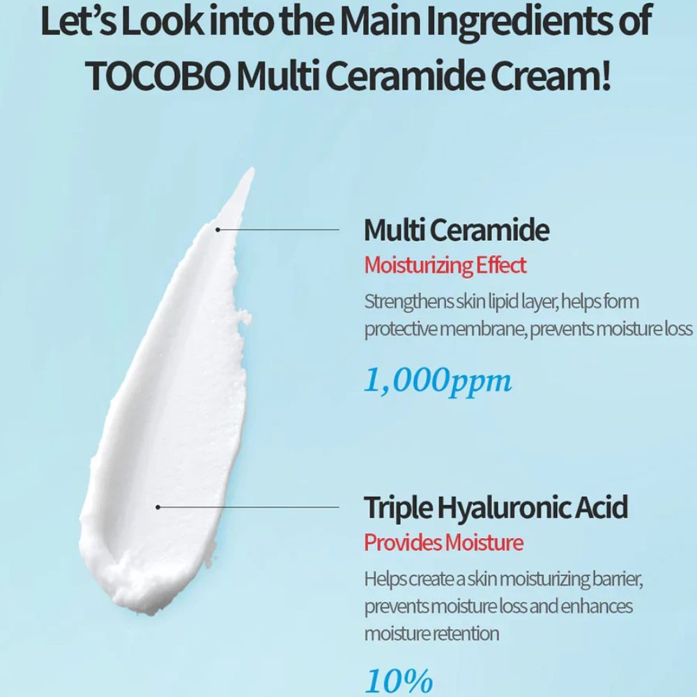 Tocobo Multi Ceramide Cream Triple Hyaluronic Acid 10% 50ml