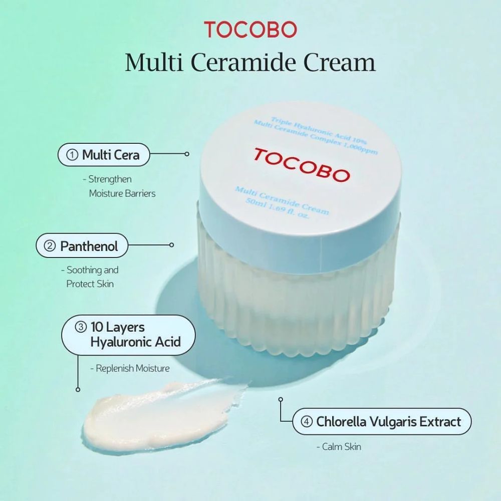 Tocobo Multi Ceramide Cream Triple Hyaluronic Acid 10% 50ml