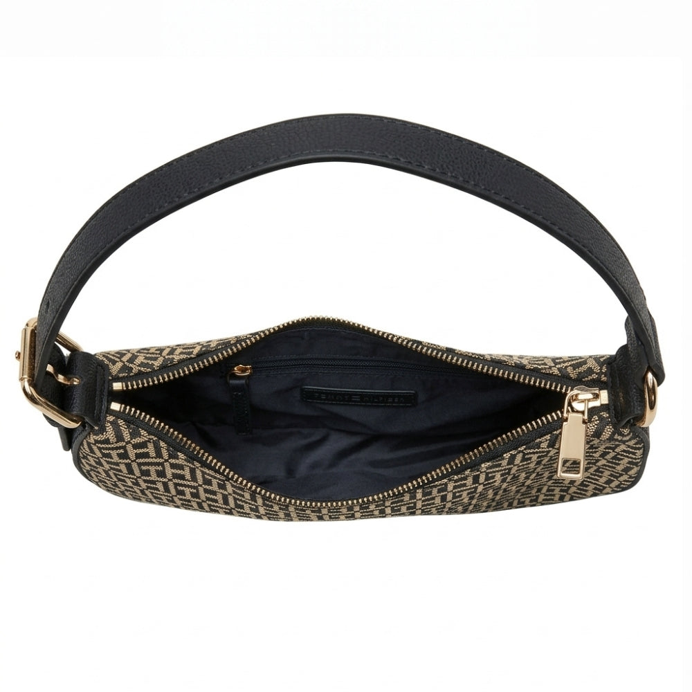 Tommy Hilfiger Cartera Hobo Monogram Black