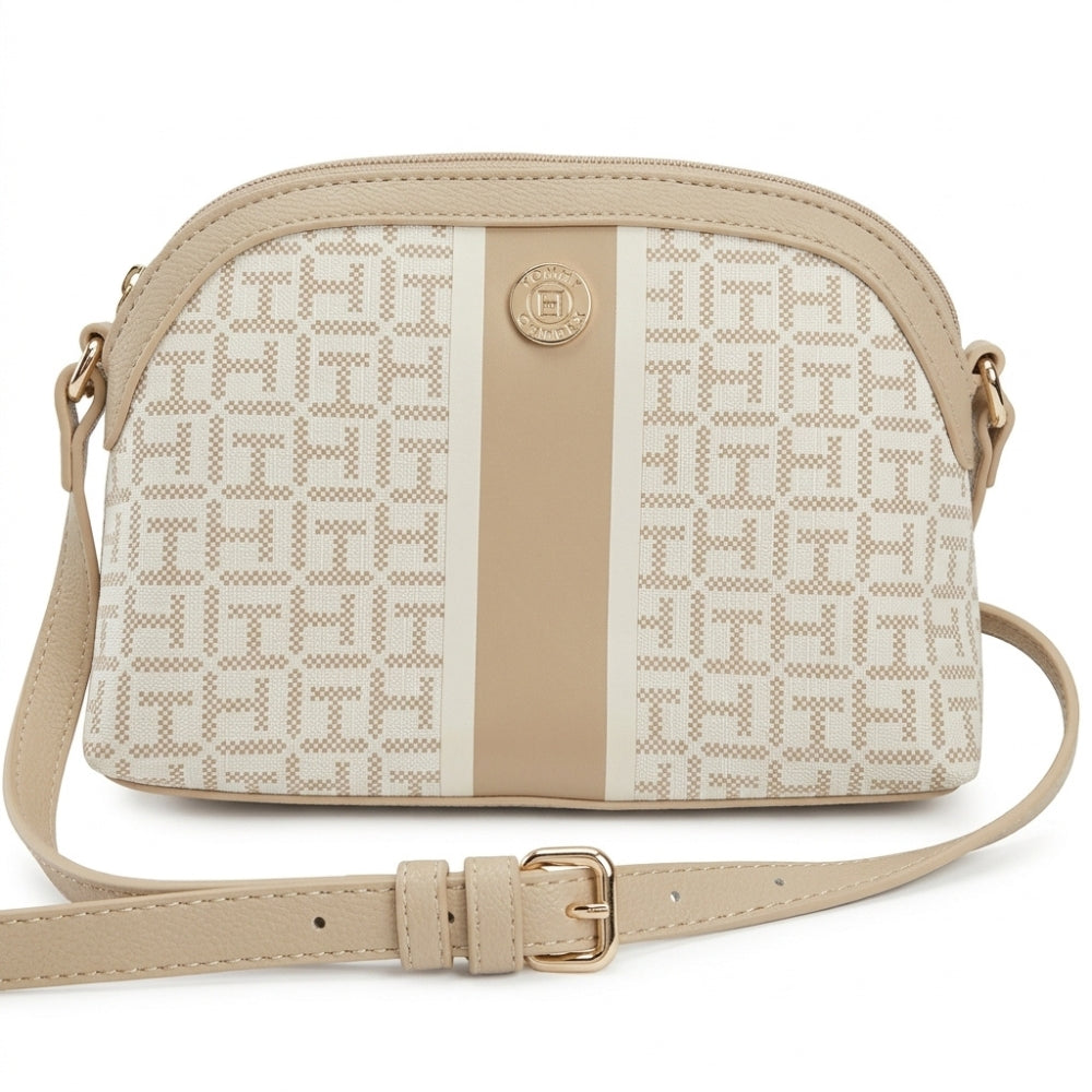 Tommy Hilfiger Cartera Dome Crossbody Beige