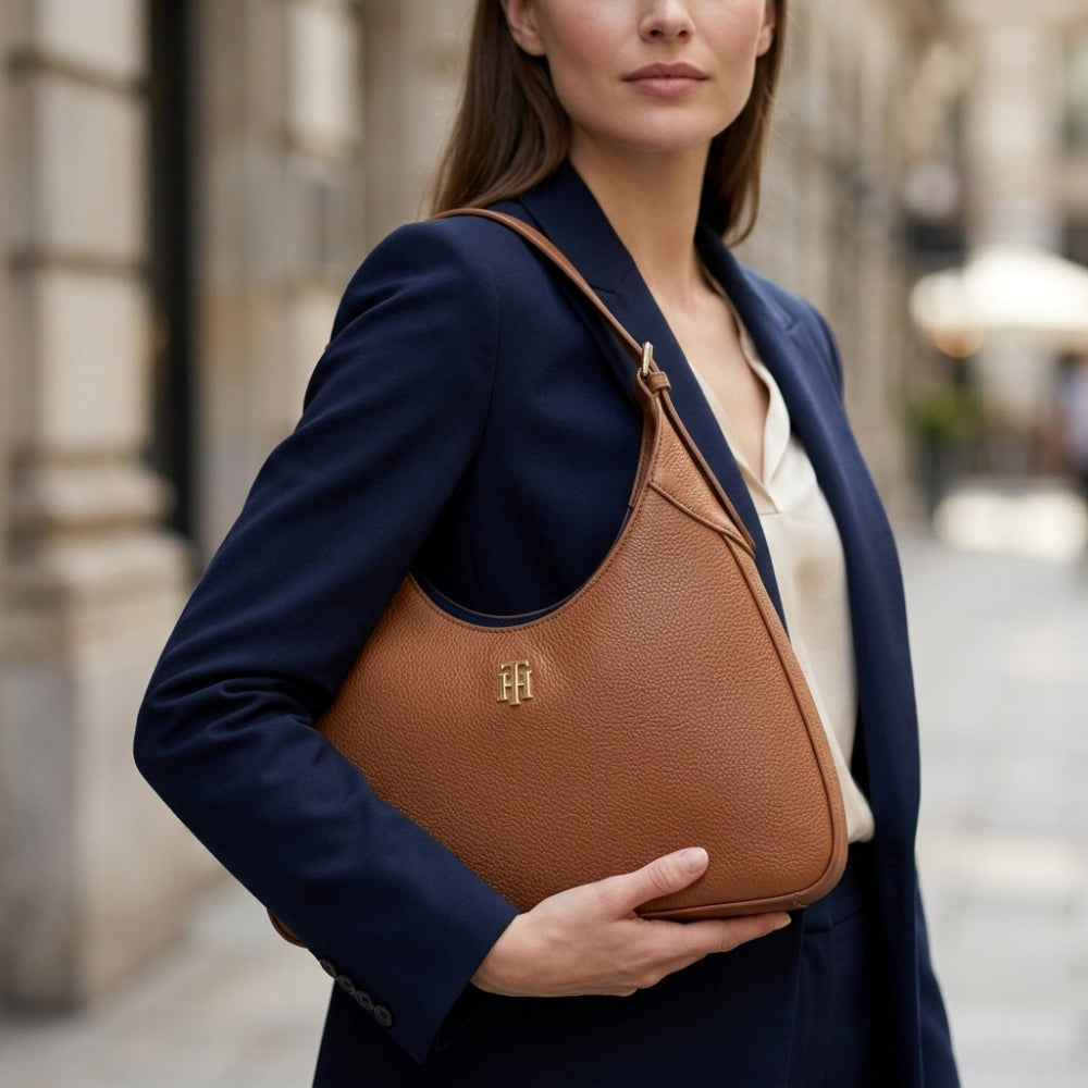 Tommy Hilfiger Cartera Hobo Light Brown