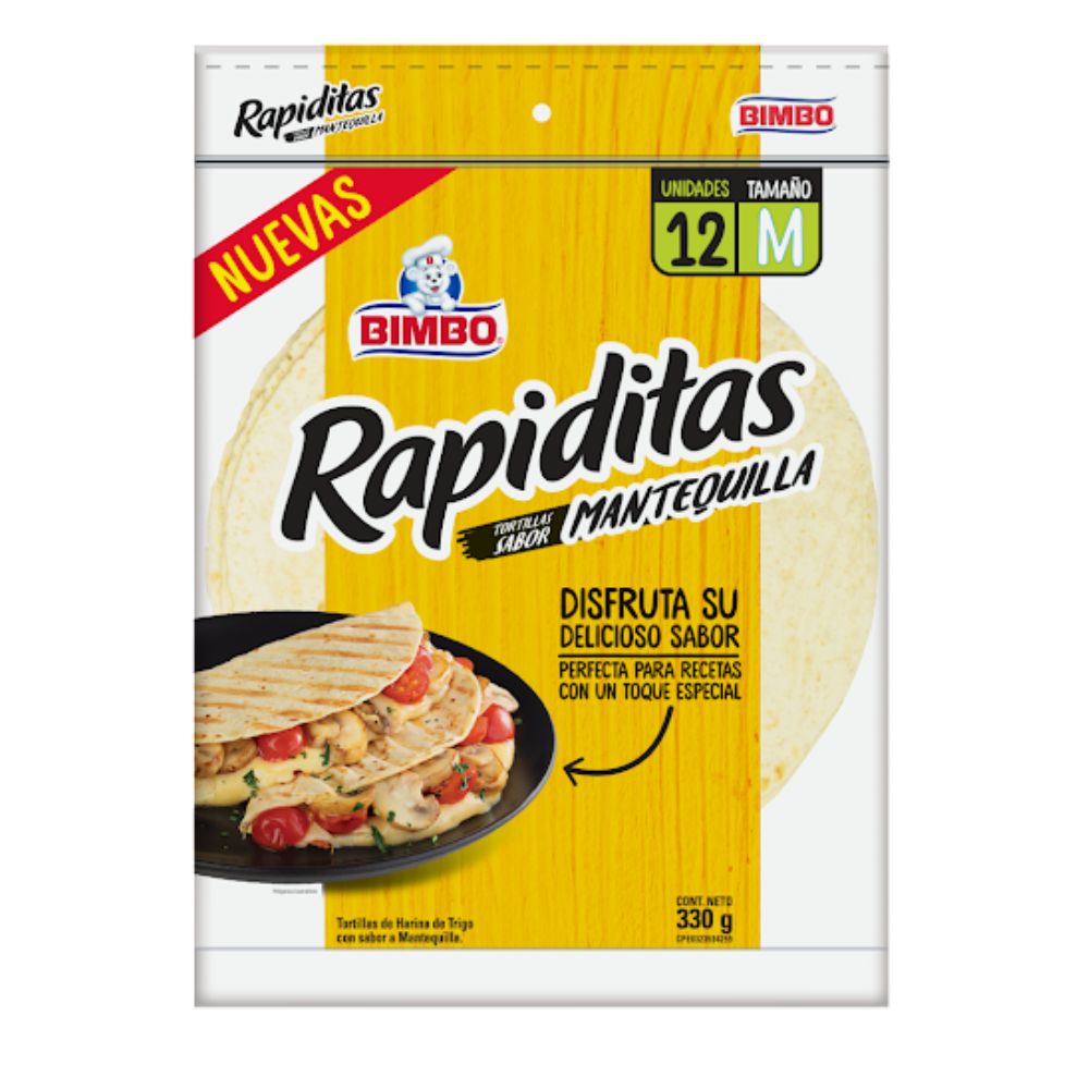 Tortillas Bimbo Mantequilla 330gr