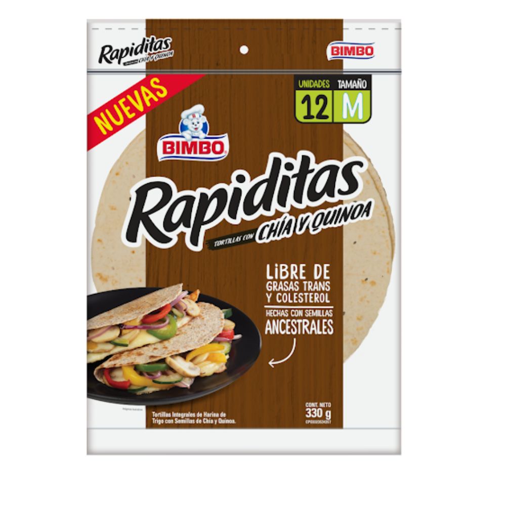 Tortillas Bimbo Chia y Quinoa 330gr