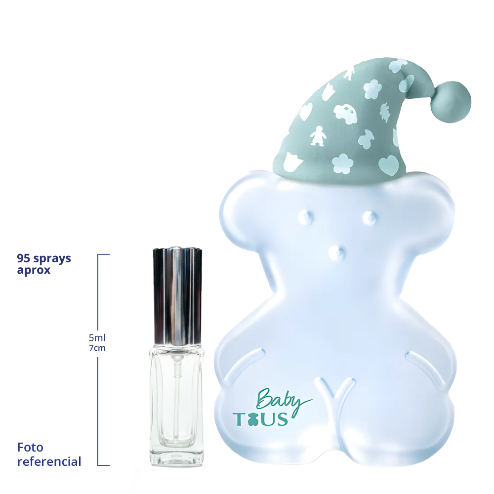 Tous Baby Decant Travel Size 10ml 95 a 150 Sprays Aprox Eau de Cologne Alcohol Free