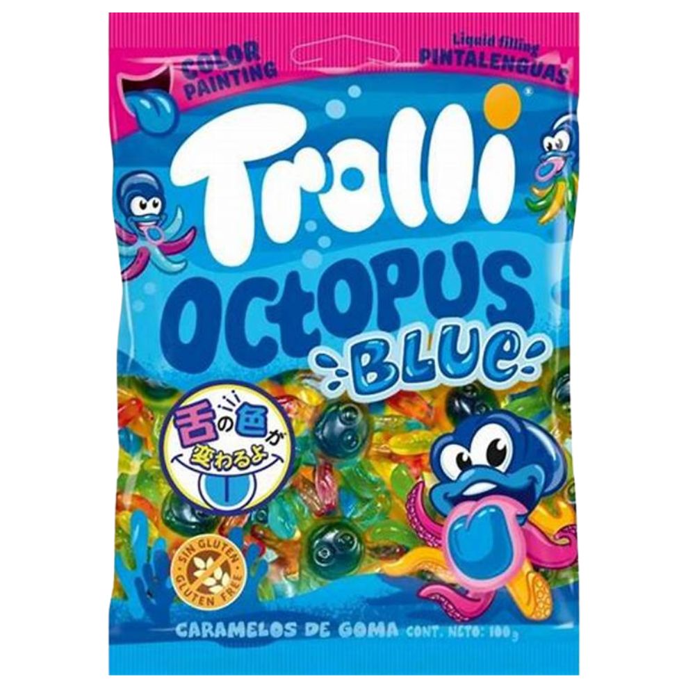 Trolli Gomitas Octopus Blue 100gr