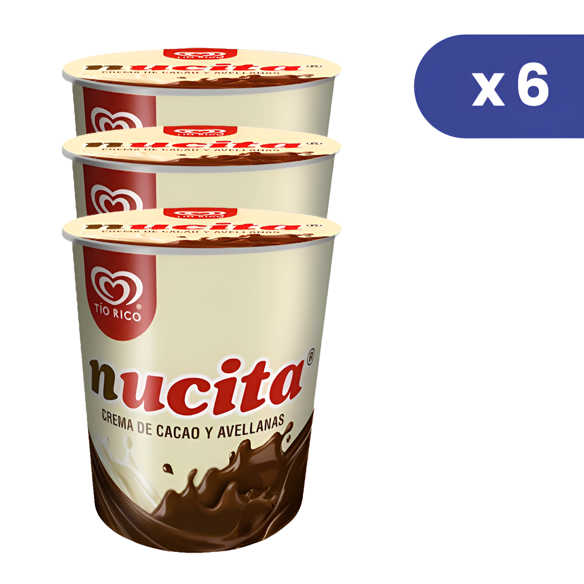 Helado Tio Rico Nucita Pack de 6 Und