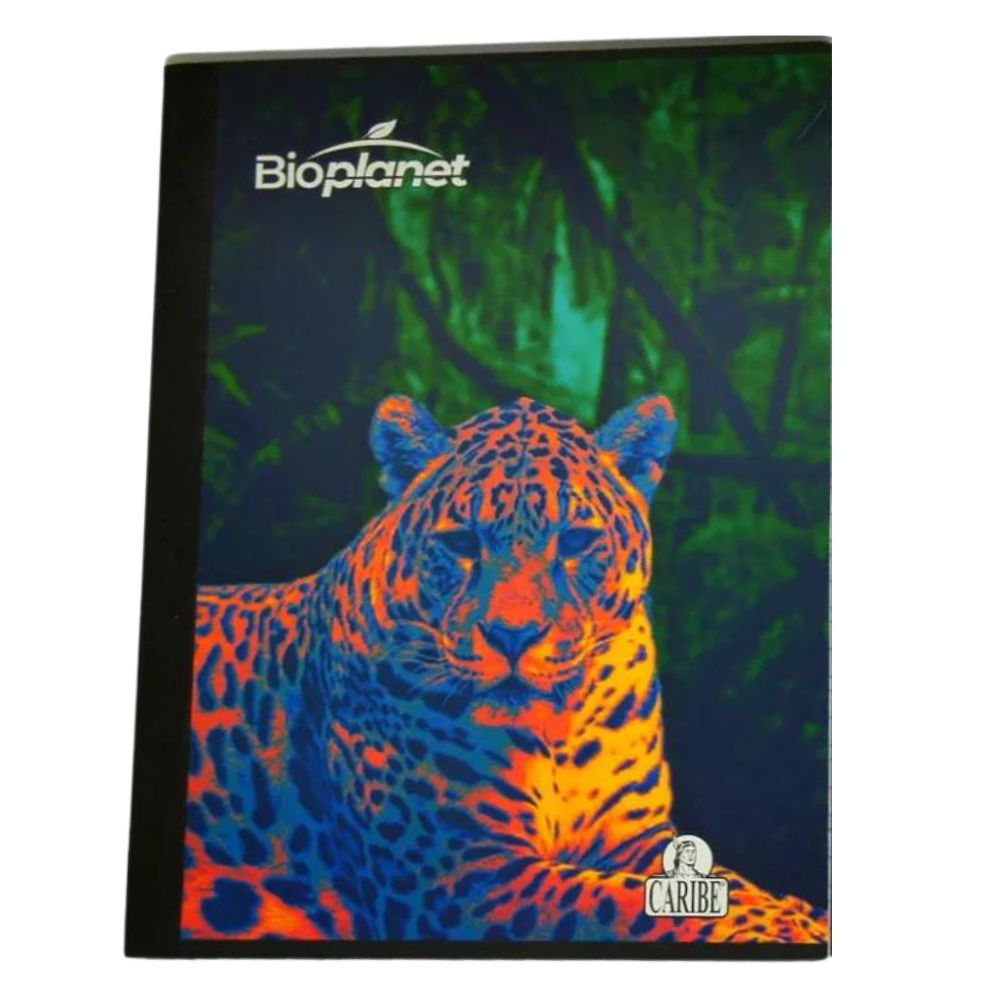 Libreta Empastada Doble Linea Caribe BioPlanet Modelos Surtidos 100 Hojas