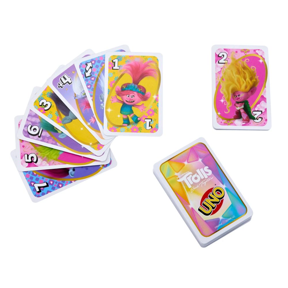 Uno Trolls Band Together Juego de Cartas