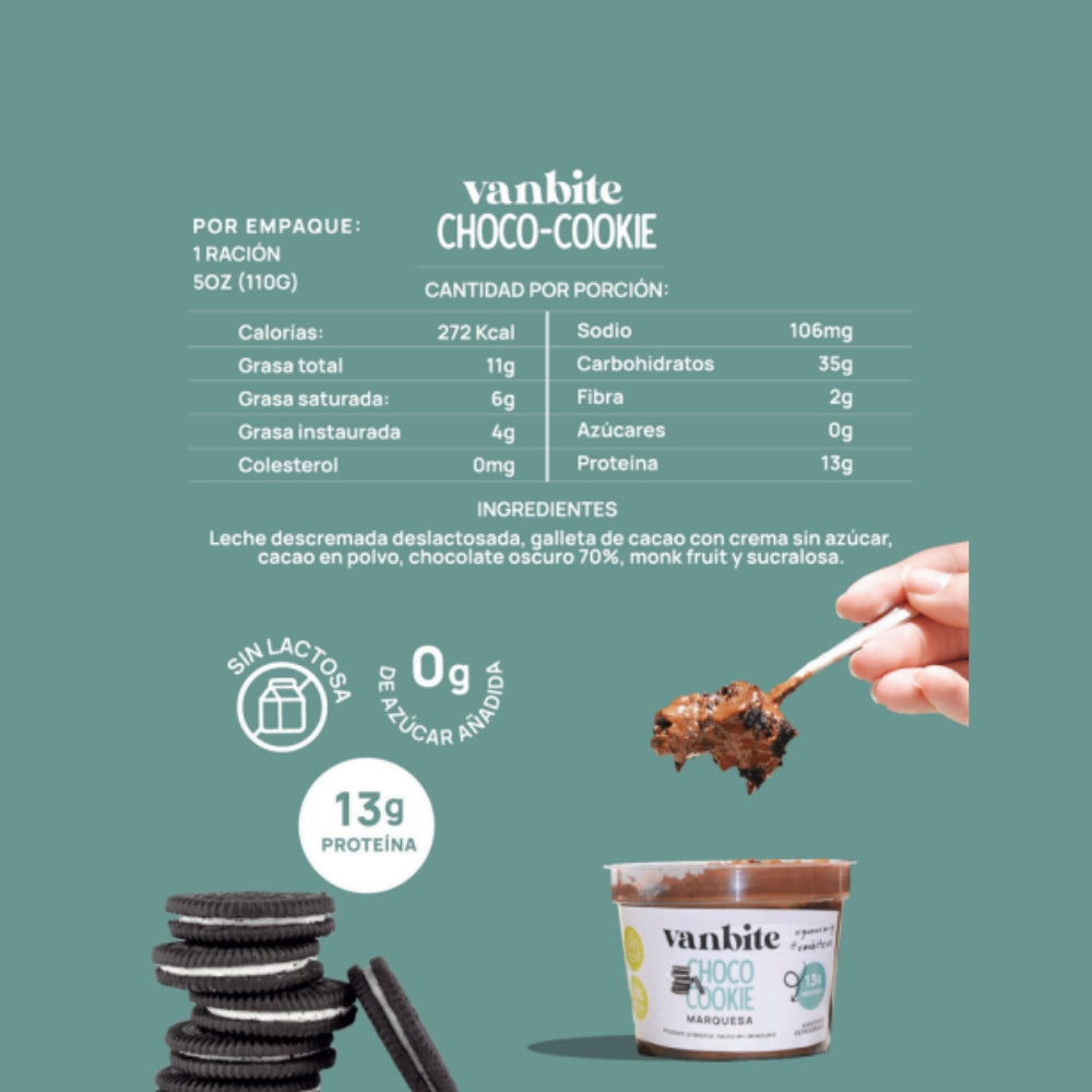 Vanbite Marquesa de Choco-Cookie 13gr Protein 141gr