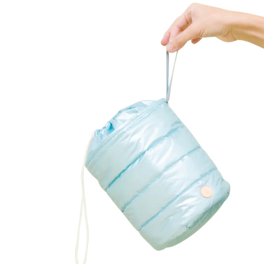 Vanessa Boulton Estuche Cilindro Puffy-Celeste