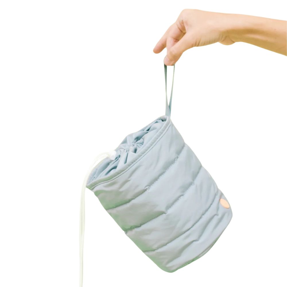 Vanessa Boulton Estuche Cilindro Puffy-Neblina