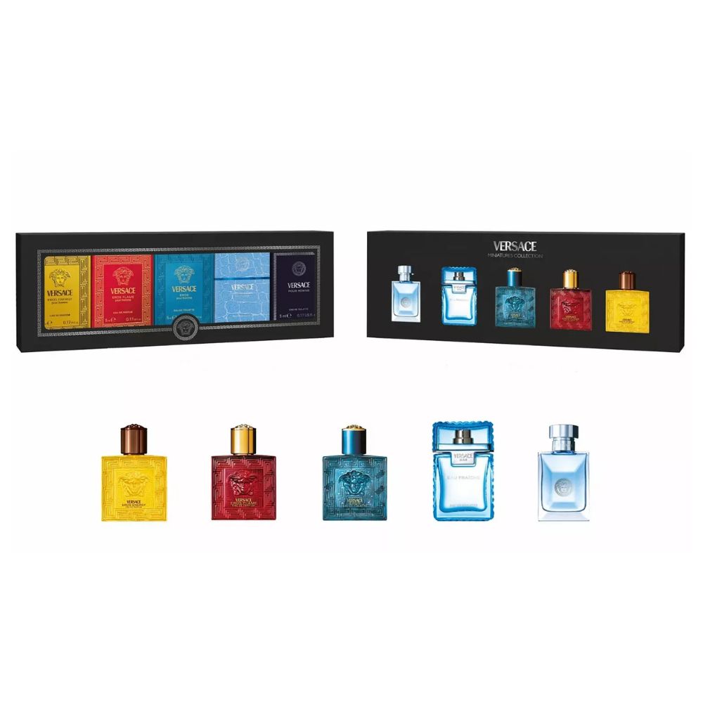 Versace Eros Miniature Collection Eau De Fragrance Pour Homme  5x5ml