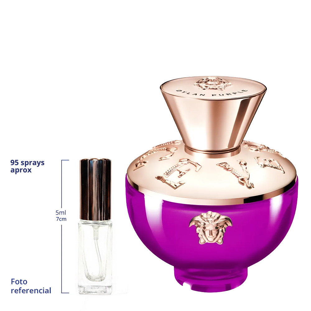 Versace Dylan Purple Decant Travel Size 10ml 95 a 150 Sprays Aprox Eau de Parfum For Women