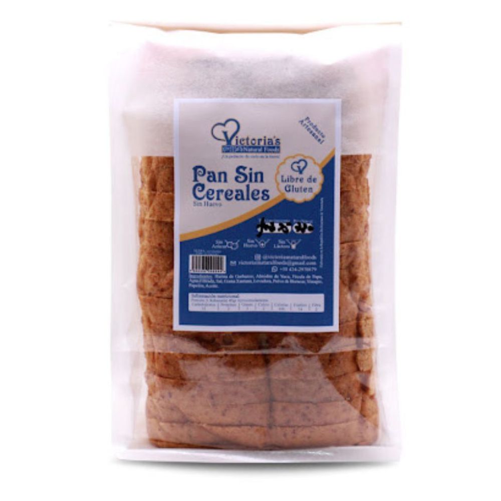 Victoria's Natural Food Pan Sin Cereales Sin Huevo 720 gr