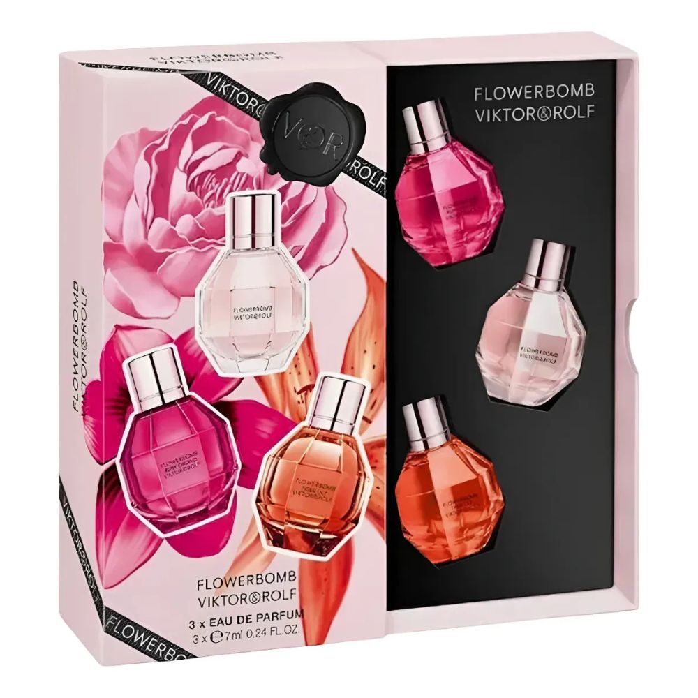 Viktor & Rolf Flowerbomb Mini Set Eau De Parfum Trio 7ml