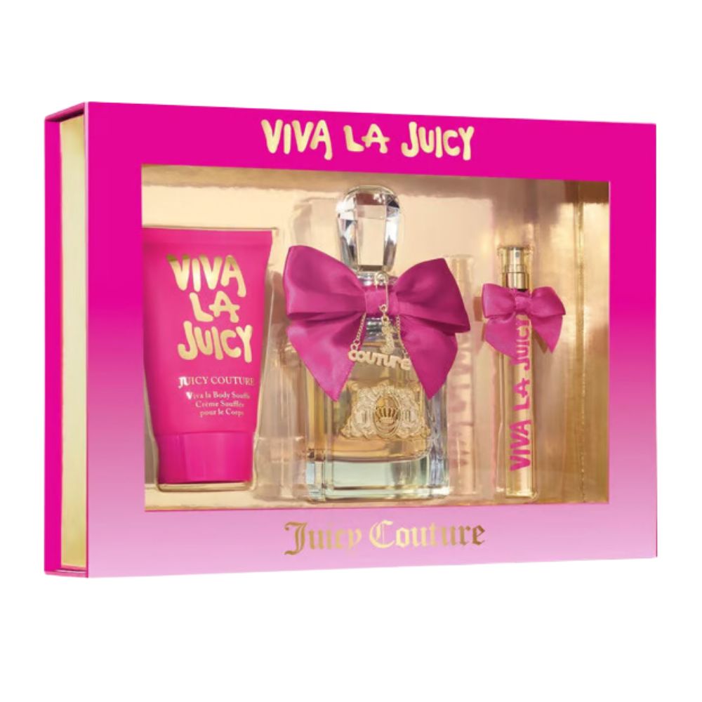 Juicy Couture Viva La Juicy Set Eau De Parfum 100ml + 10ml + Viva La Body Souffle 125ml