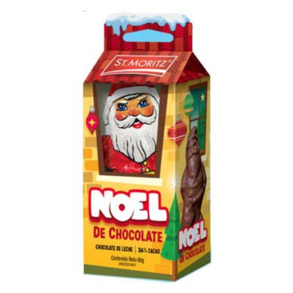 St. Moritz Navidad Noel 3D De Chocolate de Leche