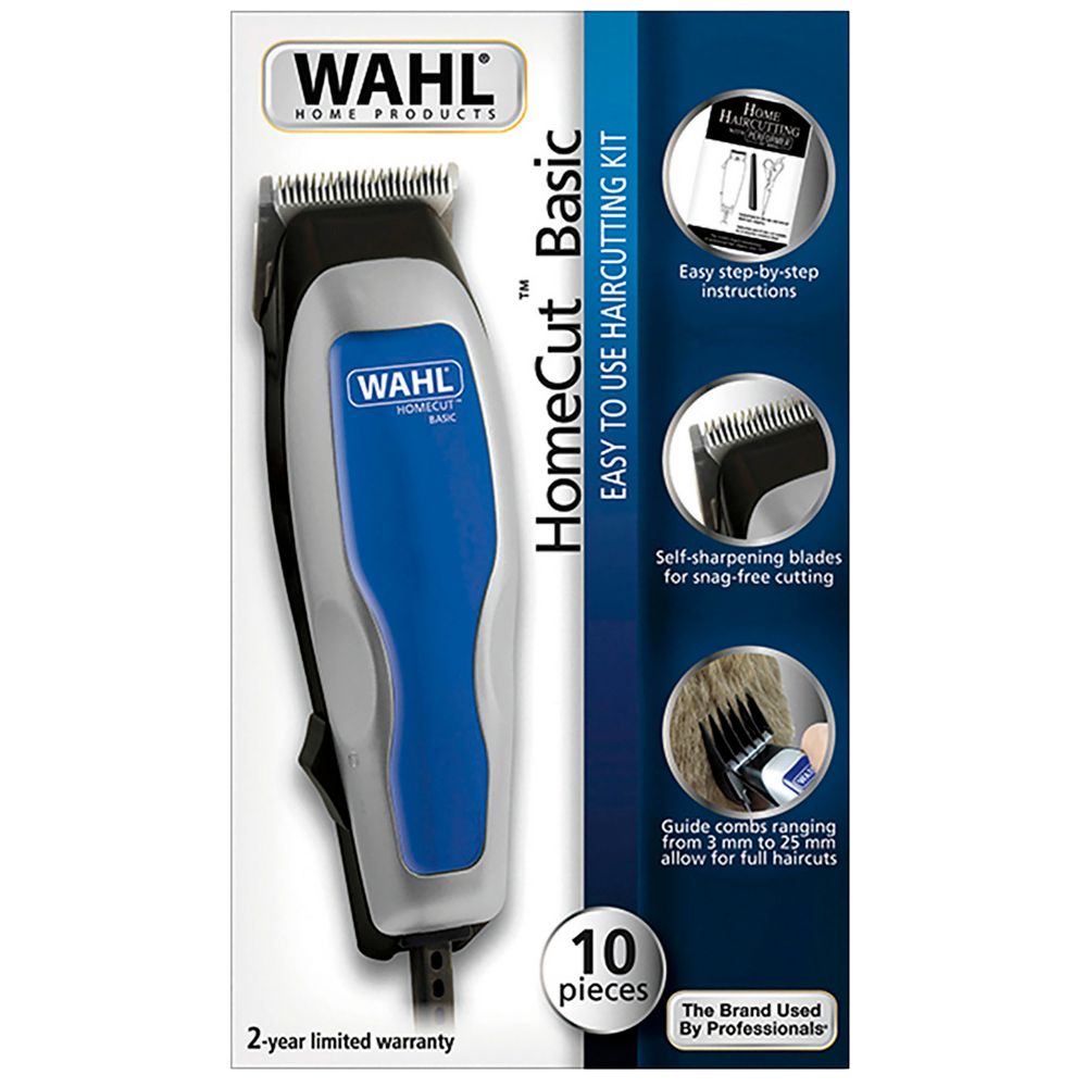 Wahl Cortadora de Cabello con Cable Home Cut Basic 120V Kit 14 piezas