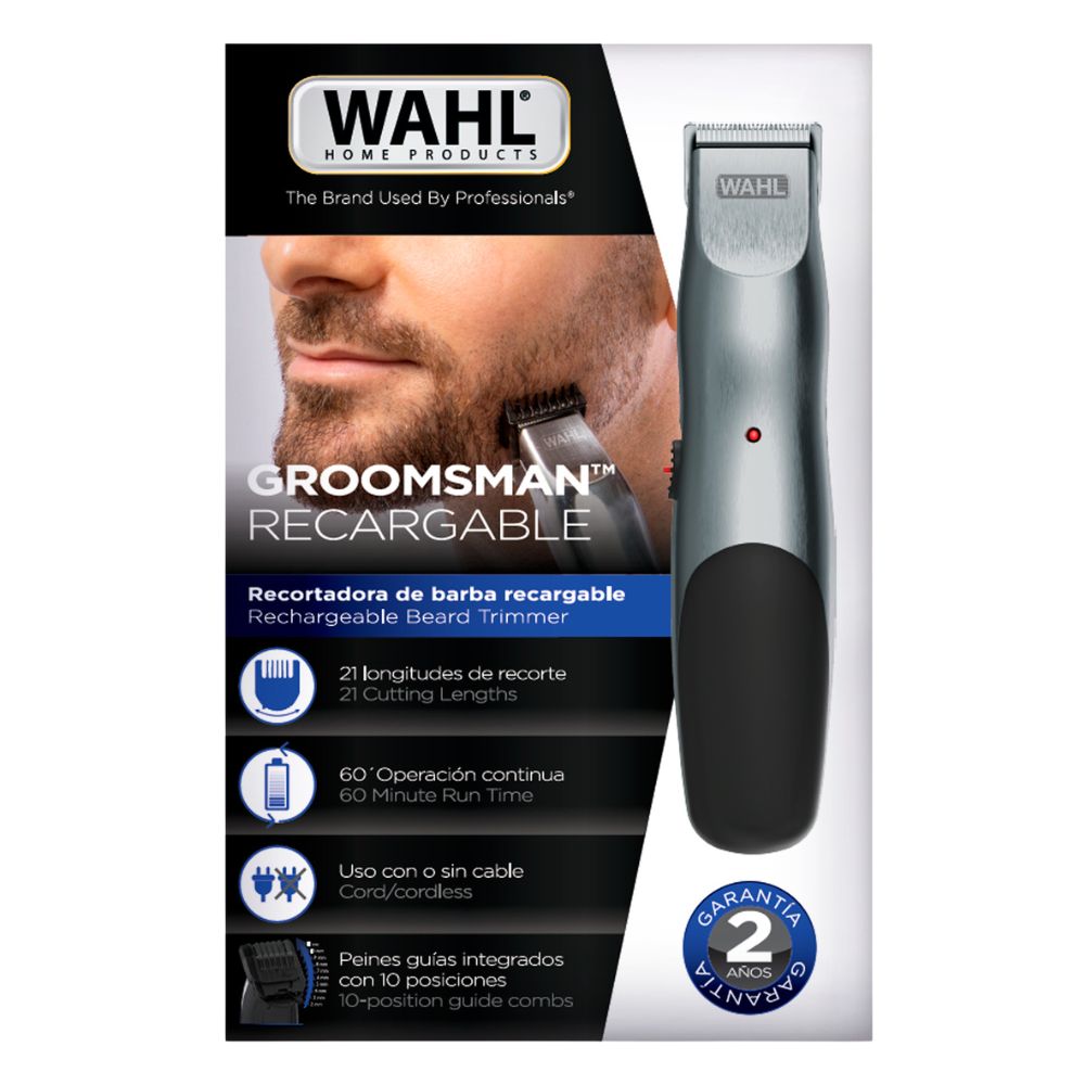 Wahl Cortadora de Barba Recargable 10 Longitudes de Corte