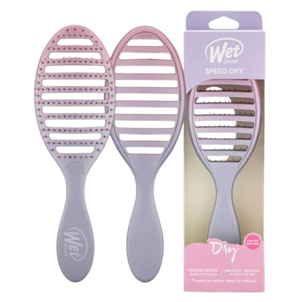 Cepillo Para El Cabello Wet Brush FeelGood Ombre Speed Dry Rosa Y Morado