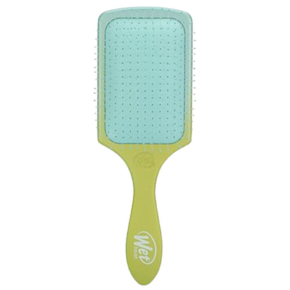 Cepillo Wet Brush Paddle Detangler Feel Good Azul y Verde