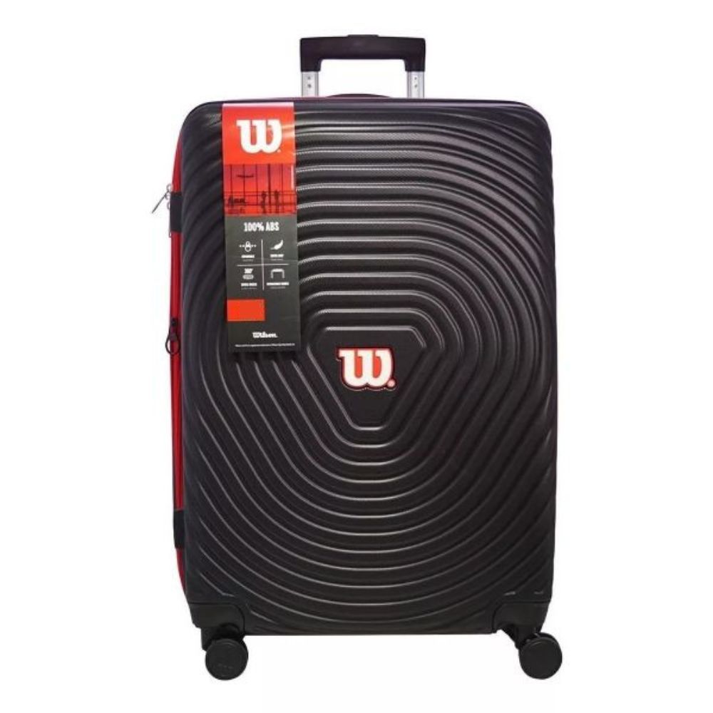 Wilson Maleta Dura Zoom 24" Pulgadas Medium  4 Ruedas Color Negro