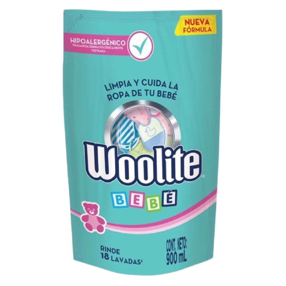 Woolite Detergente Líquido Hipoalergénico Bebé 900ml
