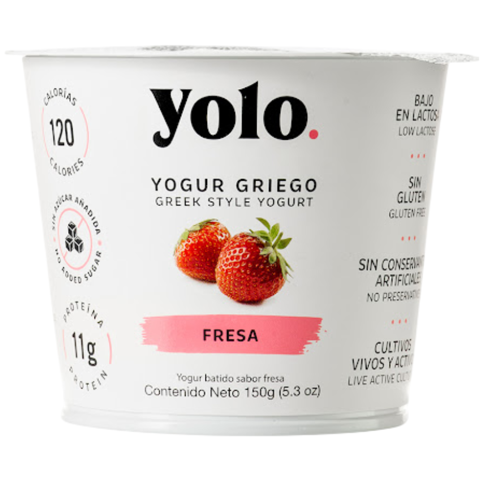 Yogurt Griego Yolo Fresa 150 gr