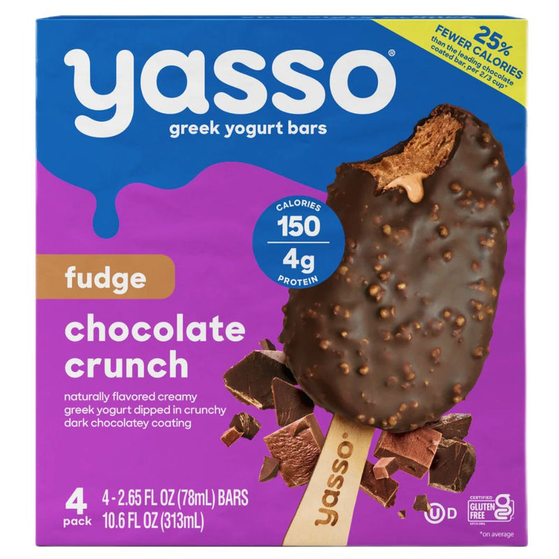 Helados Yasso 100 Calories 4 Und Fudge Chocolate Crunch 313ml