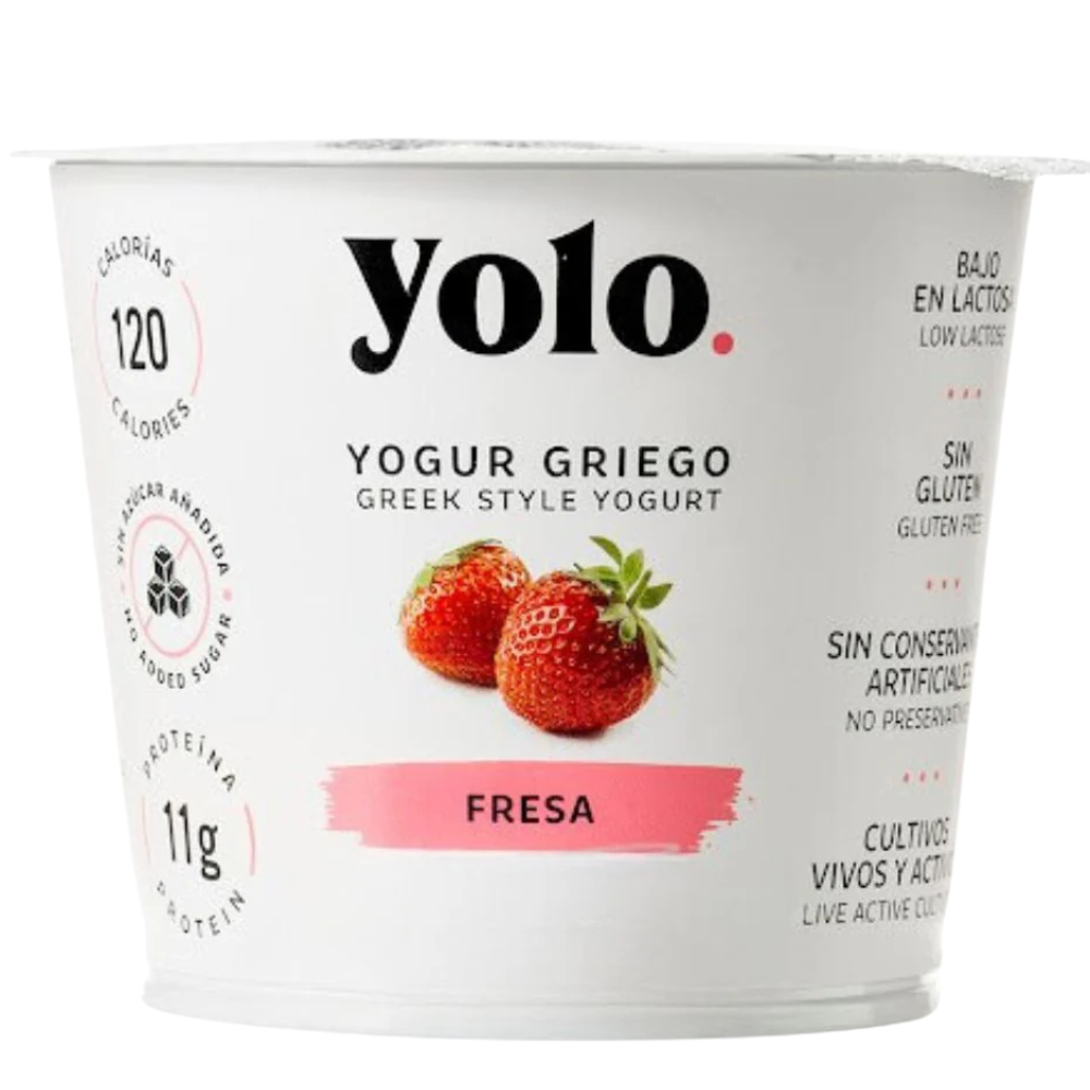 Yogurt Griego Yolo Fresa 680gr