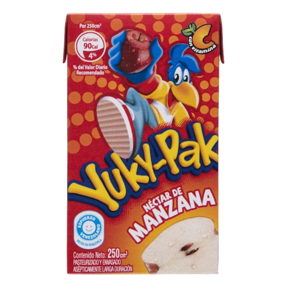 Yuky-Pak Néctar De Manzana 250ml 3 Und