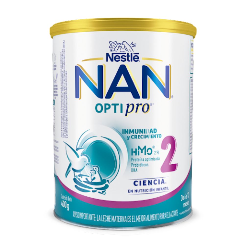 Formula NAN 2 Opti Pro HMO 400gr 6 a 12 meses