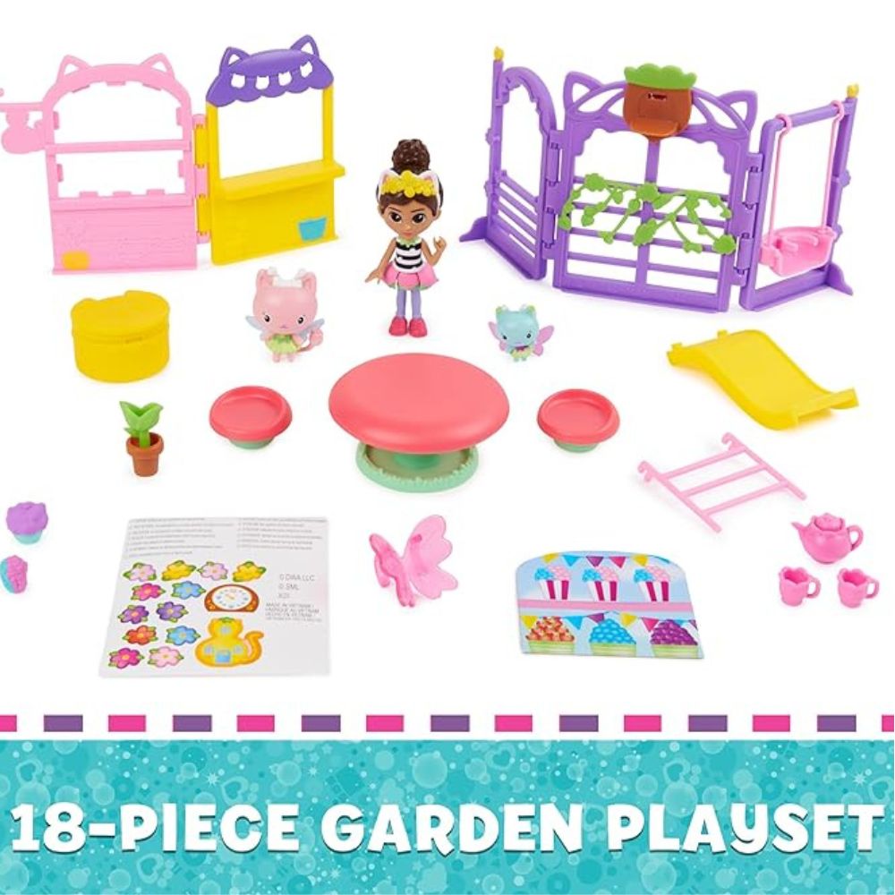 Gabby's Dollhouse Kitty Fairy Garden Party Set 3+