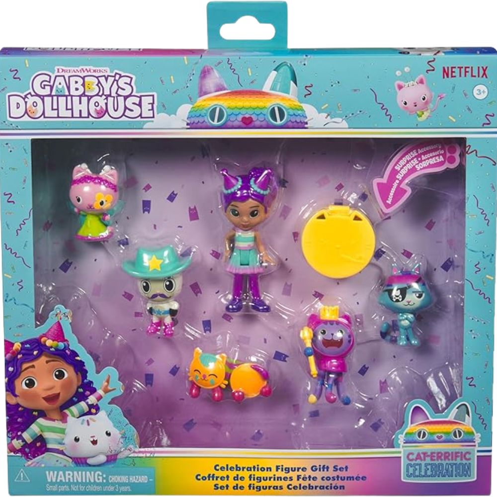 Gabby's Dollhouse Celebration Figure Gift Set 3+