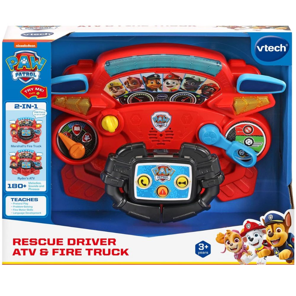 Paw Patrol Rescue Driver ATV & Fire Truck 3+