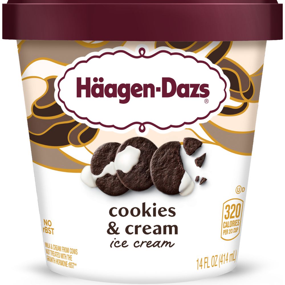 Helado Haagen Dazs Cookies & Cream 414 ml